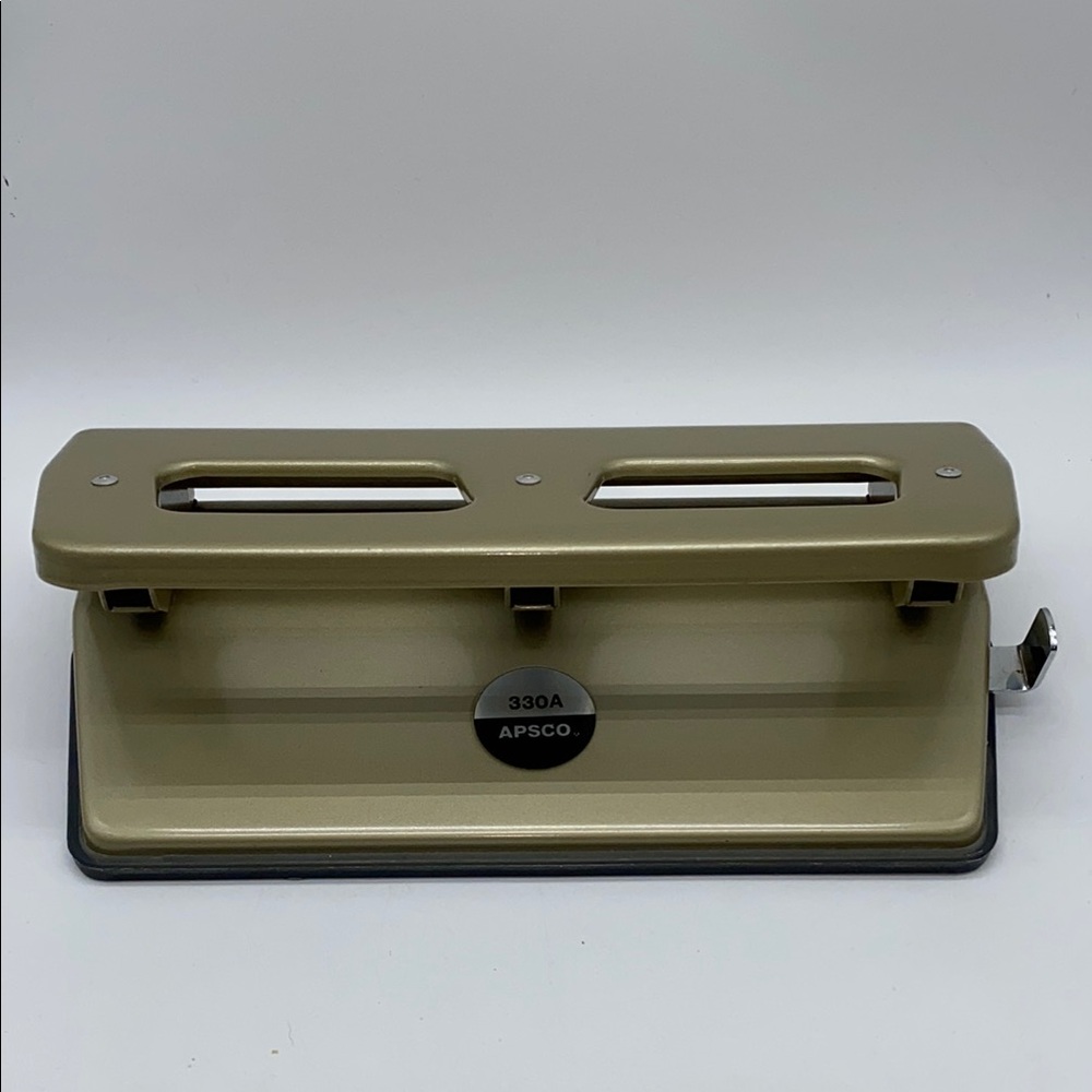 Sanford Apsco 330 Commercial 3 Hole Punch Office School Heavy Duty Metal
